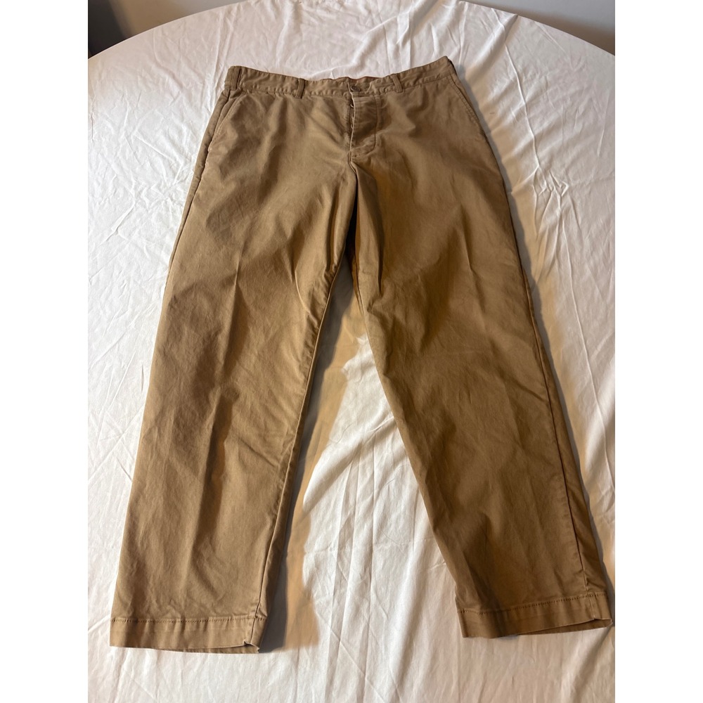 Alex Mill Standard Chino Pants Mens 34 Brown Excellent Straight Leg Button Fly